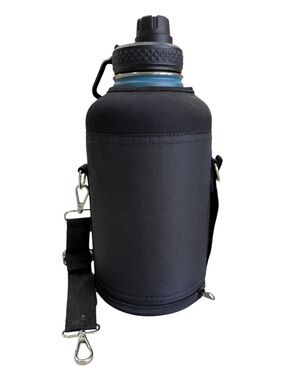 NWOT Trebo 64 OZ Water Bottle With Neoprene Sleeve Sling Holder